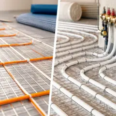 Instalación de suelo radiante eléctrico y por agua. Opiniones sobre sistemas eficientes para calentar tu hogar.