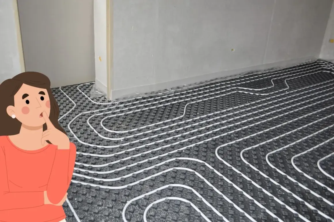 Mujer pensativa ante la instalación de suelo radiante, ¿será una solución para problemas de salud?